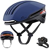ASIEVIE Bike Helmet with Bluetooth, Smart Bike Helmet for Adults Men Women with Built-in Speakers, Auto Brake Blinker, Front 