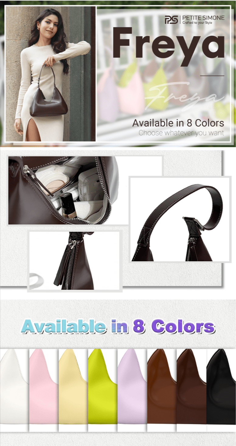 Petite Simone experimented with two types of A+ content. The first one highlights product details.