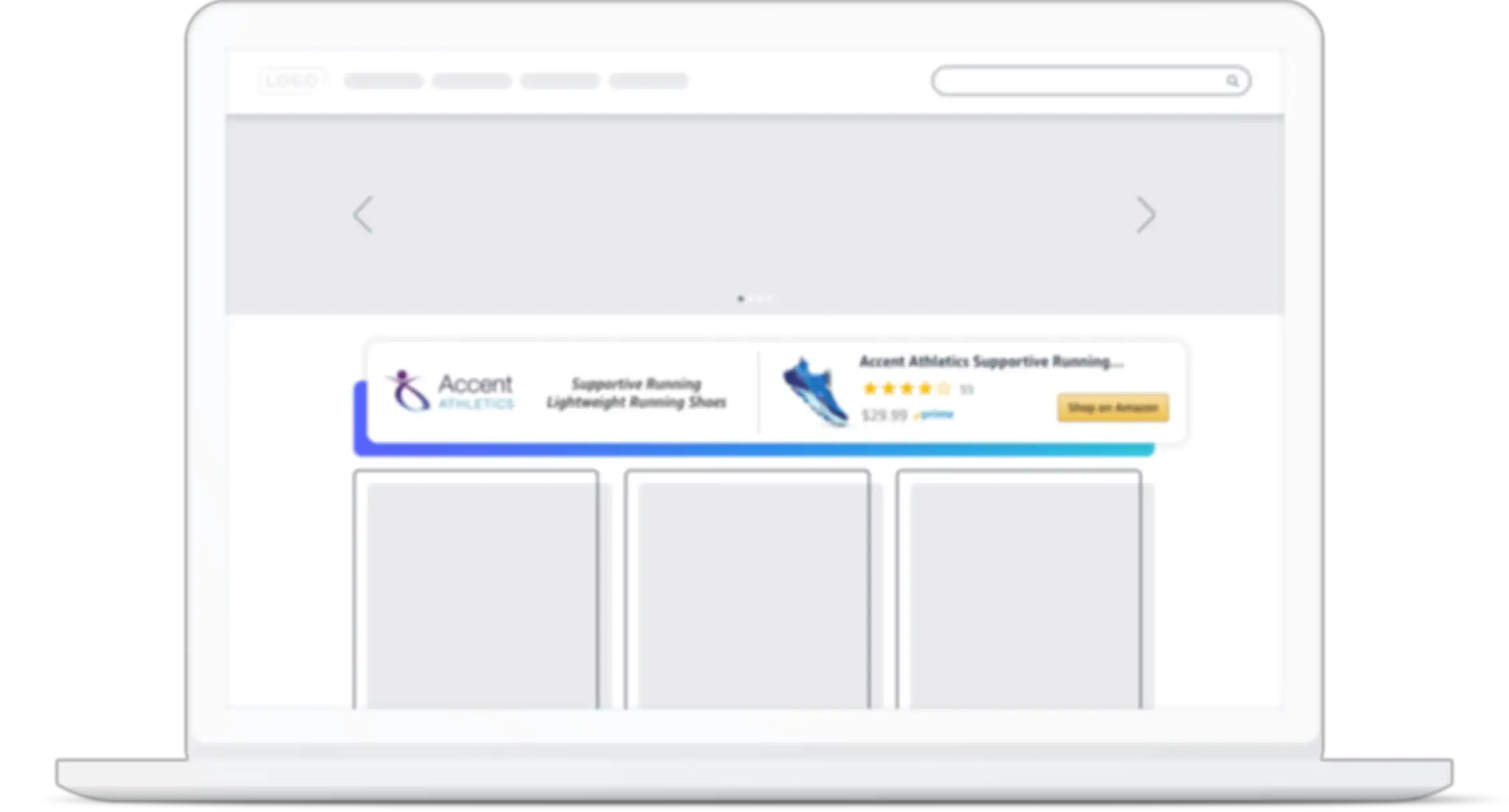 Sponsored Display ad example on a third-party destination