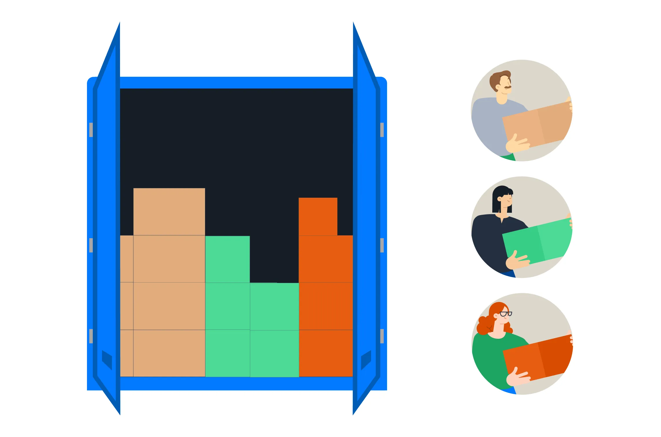 Illustration of less-than-container load