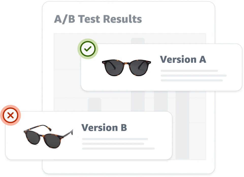 visual depicting an MYE experiment with two versions of A+ Content