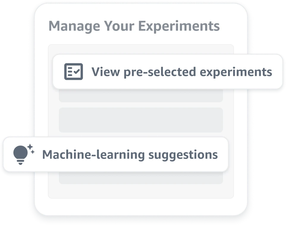 Lofi illustration of manage your experiments simplified experimentation feature callouts