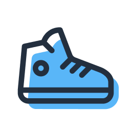 Icon: Line drawing of a rising line chart