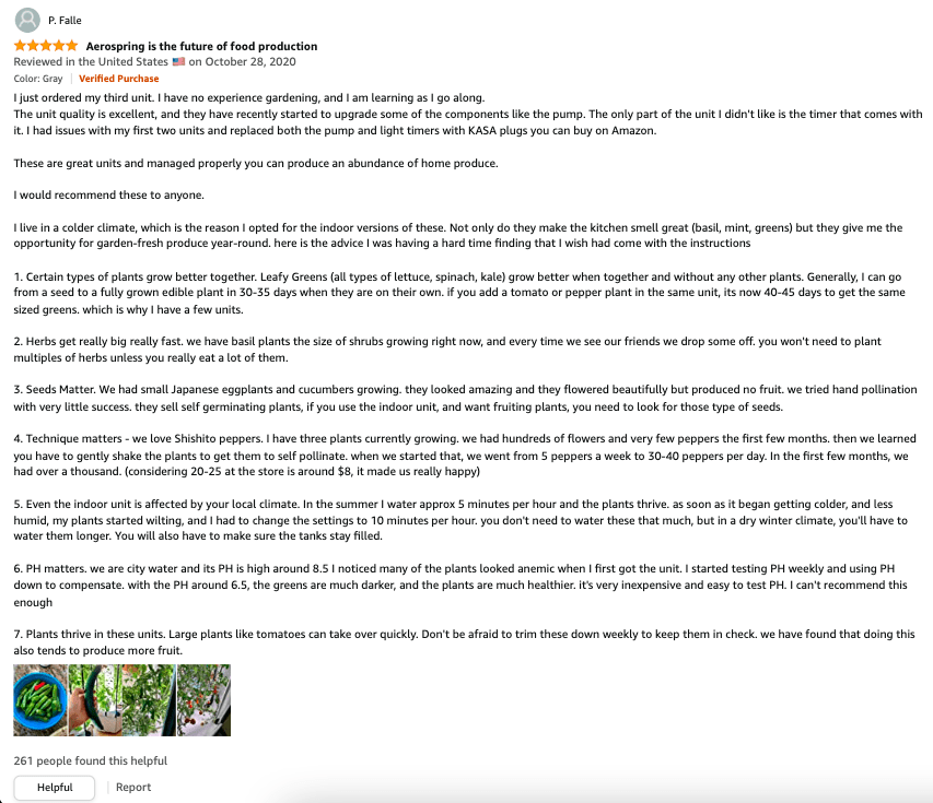 amazon buyer review