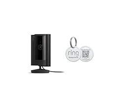 Ring Indoor Cam (2nd Gen), Black with Ring Pet Tag
