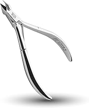Rui Smiths Professional Carbon Steel Cuticle Nippers for Home Users, French Handle, Single Spring, 6mm Jaw (Full Jaw)