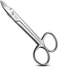 Rui Smiths Pro Precision Toenail Scissors | Stainless Steel Pedicure Trimmer Cutter with Micro-Serrated, Anti-Skid Cutting...