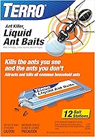 TERRO Ant Killer Bait Stations T300B - Liquid Bait to Eliminate Ants - 12 Count Stations for Effective Indoor Ant Control