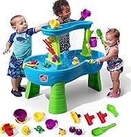 Step2 Rain Showers Splash Pond Toddler Water Table, Kids Water and Sand Activity Sensory Playset, Summer Outdoor Toys,...